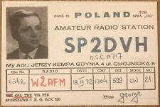 QSL Card Chojnice Poland Jerzy Kempa Gdynia  SP2DVH 1972 Operator Photo Postcard picture
