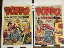 Poppo Of The Popcorn Theatre 1956 Golden Age #9 And #12 VG/FN Lot AB picture