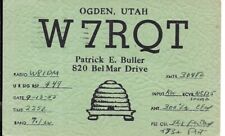 QSL  1955 Odgen Utah      radio card picture