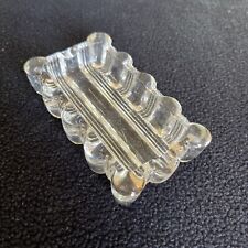 Vintage Thick Rectangular Ashtray Ribbed picture
