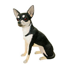 Danbury Mint Black & White Chihuahua Sitting Dog Figure Realistic Sculpture Rare picture