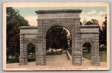 Confederate Memorial Arch Blandford Cemetery Petersburg Virginia VNG Postcard picture