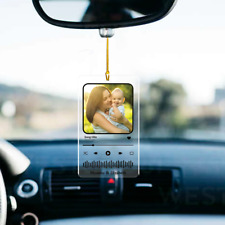 Personalized Mom Photo Car Ornament, Custom Music Car Ornament, Mothers Day Gift picture