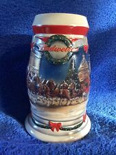 Vintage 2001 Anheuser Busch , Budweiser Holiday Stein,  New In Box picture