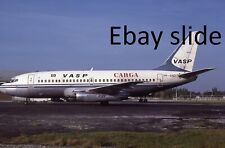 Orig 1986 35mm Kodachrome slide - VASP 737 PP-SND at unk. airport picture