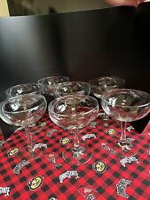 Lot Of 7 Vintage Chi Chi's Restaurant Margarita Glasses with Brown Logo picture