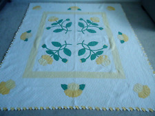 Vtg 1950's Handmade Quilt picture
