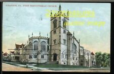 SCRANTON PA FIRST PRESBYTERIAN CHURCH 1910 OLD POSTCARD Pennsylvania Lackawanna picture