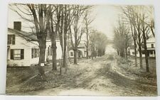 RPPC Columbus Houses Dirt Road Sign Polling Place Tree Woman Porch Postcard J5 picture