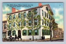Gettysburg PA-Pennsylvania, The Will's House, Gettysburg Vintage Postcard picture