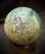 Moss Agate Sphere With Stand 3.1 Inches picture