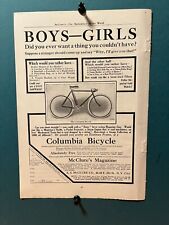 1908 Columbia   Bicycle  Vintage Print Ad picture