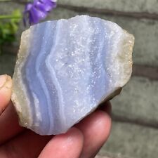 Natural ROUGH blue lace AGATE / chalcedony - Healing Stone Reiki Raw 100g A87 picture