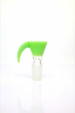 14mm Male Thick Glass Bowl with Green Horn Water Pipe Hookah Bong Bowl  picture