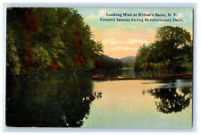 c1910 Famous in Revolutionary Days, Looking West at Wilburs Basin NY Postcard picture