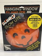 Vintage BLINKY Glow Light Lite Halloween Pumpkin Jack-o-Lantern Blow Mold Decor  picture