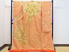 Japanese Kimono Uchikake Wedding Pure Silk japan 1647 picture