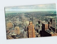 Postcard Looking North from Penobscot Building Downtown Detroit Michigan USA picture