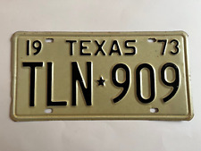 1973 Texas License Plate All Original 