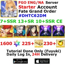 [ENG/NA][INST] FGO / Fate Grand Order Starter Account 7+SSR 220+Tix 1620+SQ #DHT picture