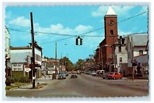 c1950's View Of Main Street Cars Norway Maine ME Unposted Vintage Postcard picture