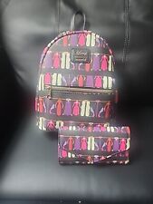 Disney Villians Closet of Dresses mini backpack with matching wallet BN w/tags picture