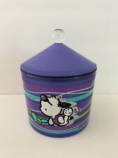 Vintage 1998 Sanrio Pochacco Purple Plastic Trinket Storage Box Japan picture