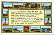 Postcard Song Lyric Poem - Down in Oklahoma picture