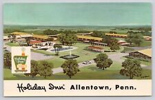 Holiday Inn Allentown PA Pennsylvania Aerial Motel Vintage 1963 Postcard picture