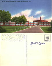Washington High School Washington North Carolina linen 1950s picture