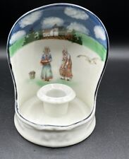 Vintage Hand Painted Royal Bayreuth Porcelain Shielded Candle Stick/Holder picture