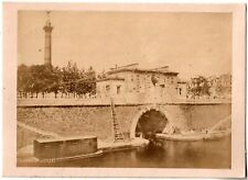 Paris Ruines May 1871.La Commune.July Column.Albuminated Photo Paul Loubère picture