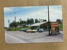 Postcard Knoxville TN Tennessee Tate Motel Dwarf Restaurant Roadside Advertising picture