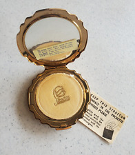 Vintage NOS Stratton of England Brass Compact Mirror With Puff picture