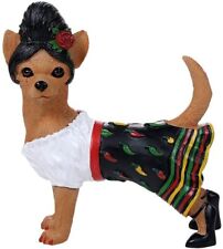 Adorable Red Hot Chili Senorita Chihuahua Collection Cute Figurine picture