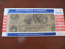 1970s Set B of Antiqued Confederate Currency Reproductions CSA TX TN LA FL AL picture
