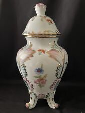 KPM Berlin Style Porcelain Scenic Floral Urn Vase & Lid Porzellan Urne Scene picture