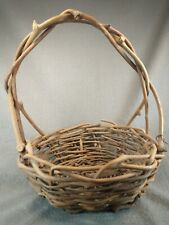 Vintage Appalachian Wild Grapevine Handled Basket picture