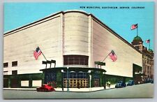 Municipal Auditorium, Denver Co - Historic Architecture Postcard picture