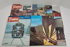 Trains The Magazine Of Railroading Lot Of 9 1974 picture