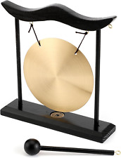 Zen Table Gong Makes Clear Sound for Good Feng Shui Meditation Desk Bell Home... picture