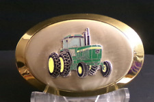 Vintage John Deere 4630 Tractor belt buckle Gold enamel picture