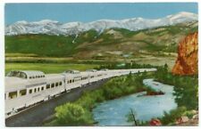 Vista Dome Cars California Zephyr Train Colorado Rockies Railroad Postcard picture