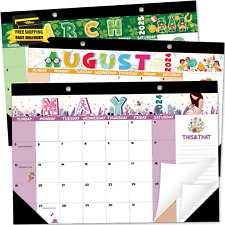 Large Desk Calendar 2024-2025 Large Desktop Calendar Desk Planner 18 Monthly Cal picture