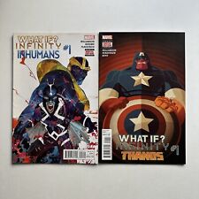 Marvel Comics What If Infinity Thanos #1 & Inhumans #1 VF+  2015 picture