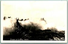 RPPC Storm Waves at La Push Washington WA Ellis Photo 5338 Postcard B13 picture
