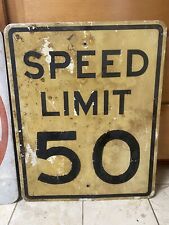 Retired Authentic Road Street Sign (Speed Limit 50) 30