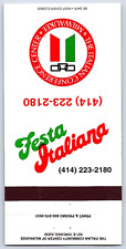 Festa Italiana The Italian Conference Center, Milwaukee  Matchbook Cover picture