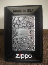 New GAMBLING SKULL Original Genuine Zippo Lighter picture
