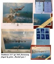 The Dambusters RAF 617 Squadron Tirpitz Frank Wooton Robert Taylor Signed print picture